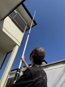 カメラによる屋根点検の様子